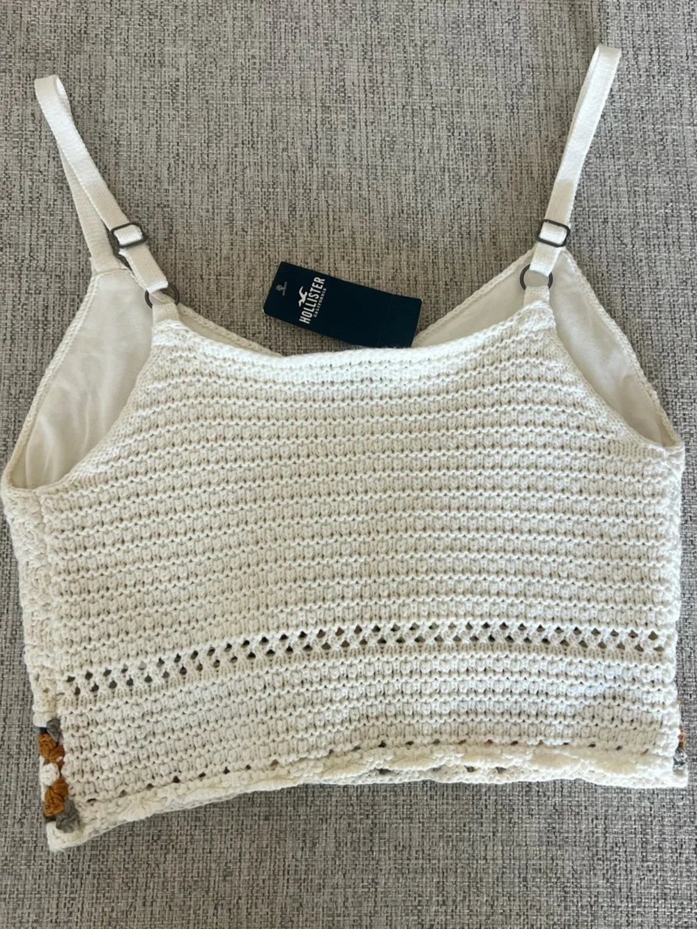 Hollister Boho Crochet Knit Crop Top - Picture 4 of 8